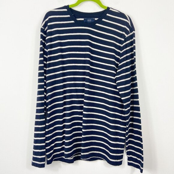 1901 Other - 1901 Sz XL Men's Blue Striped Long Sleeve Knit Lightweight Sweater